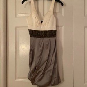 Satin, Belt-Beaded Dress